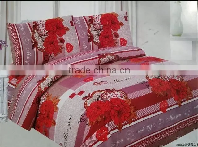 Wholesale printed bedding fabric cheap hotel bedding wholesale