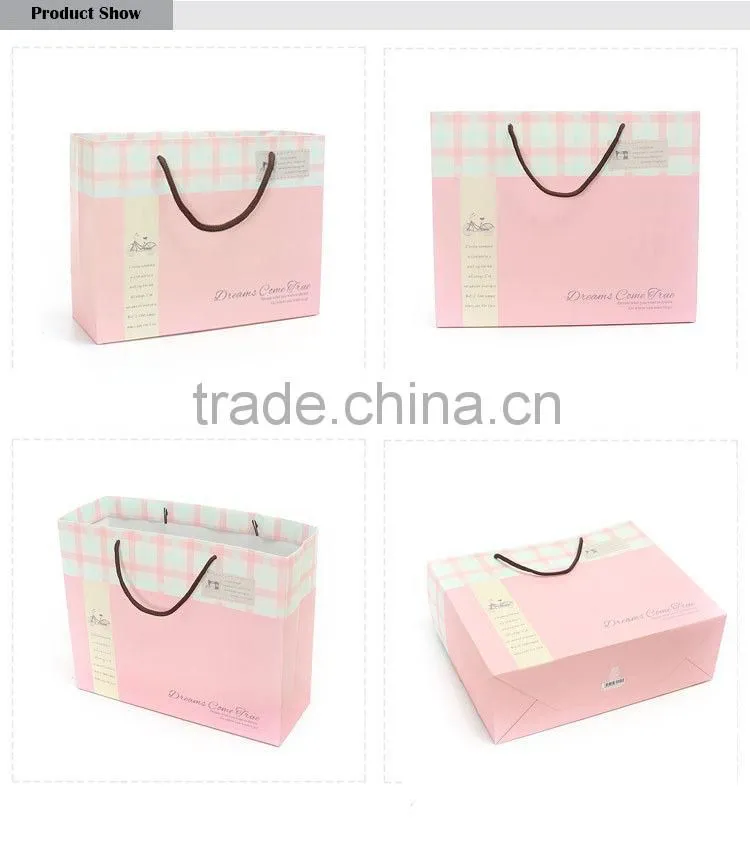 printed fashion commercial paper bag