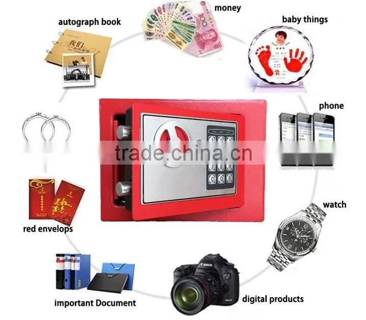 Home Security Money/ Cash deposit Safe Key operated Locking safe deposit box