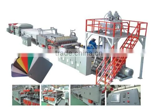 Multiwall profile sheet extrusion line