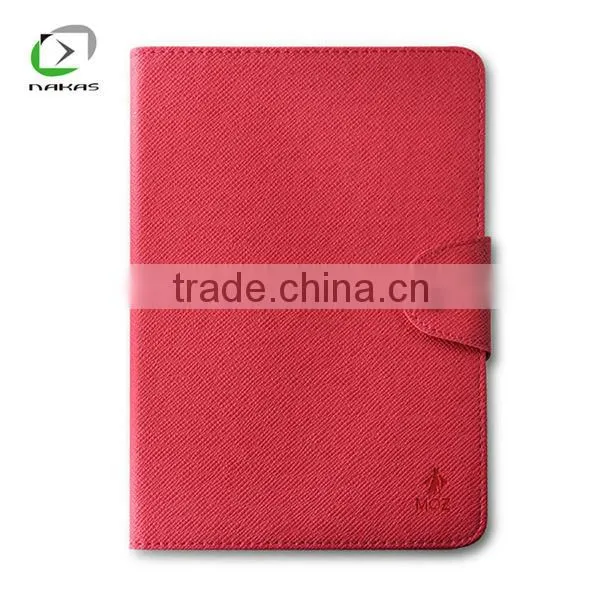 High quality factory price leather case for ipad mini candy colors covers