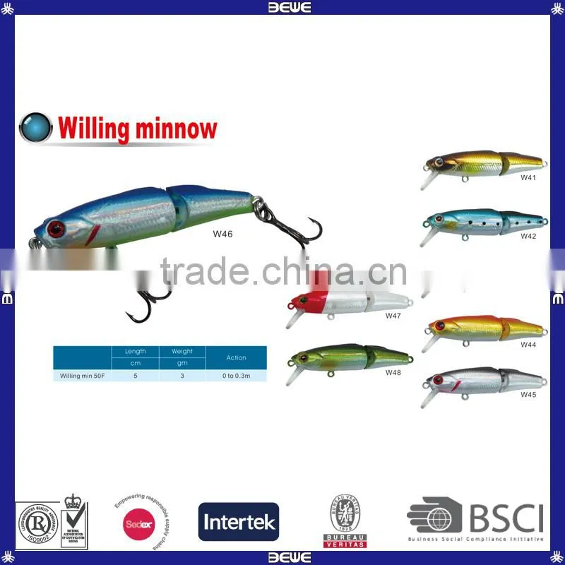 ABS Fishing Baits Multi-Jointed Slither Minnow