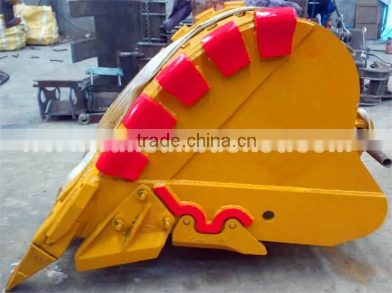 High Quality wear assistance HARDOX500 NM400 OEM excavator heavy duty bucket for 1-80t excavator