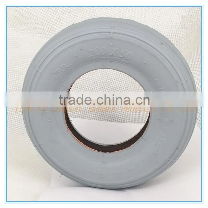 High Performance Professional rubber wheelchair tire 200X50 with prompt delivery