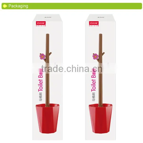 D543 flower plastic toilet brush toilet brush holder toilet brush