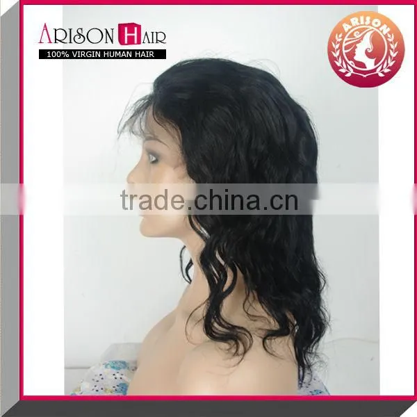2014 new arrival short full lace wigs for black women