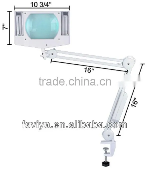 magnifying glass with light stand