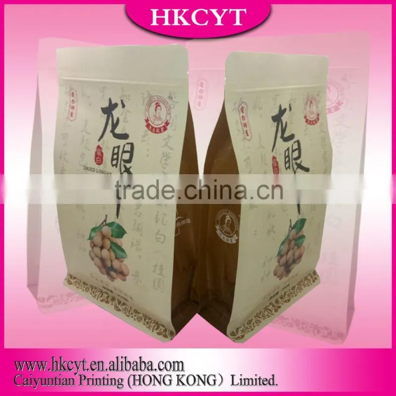 Moisture Proof Feature and Gravure Printing Surface Handling Cheap Custom Printed Kraft Paper Bag