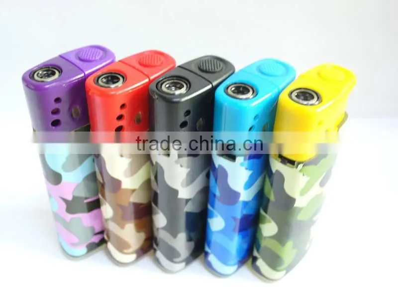 color army uniforms electronic gas charging windproof cigarette lighter