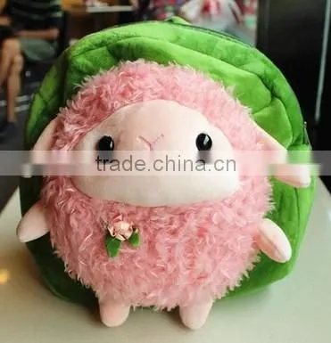 animals plush bag with plush sheep bag