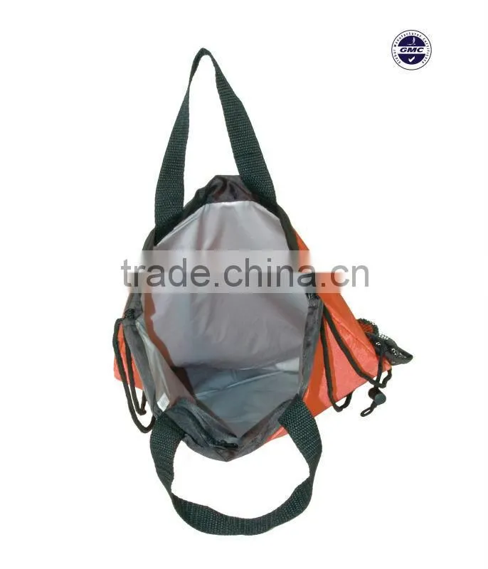 Promotional Nylon Drawstring Sport Backpack With Mesh Pocket