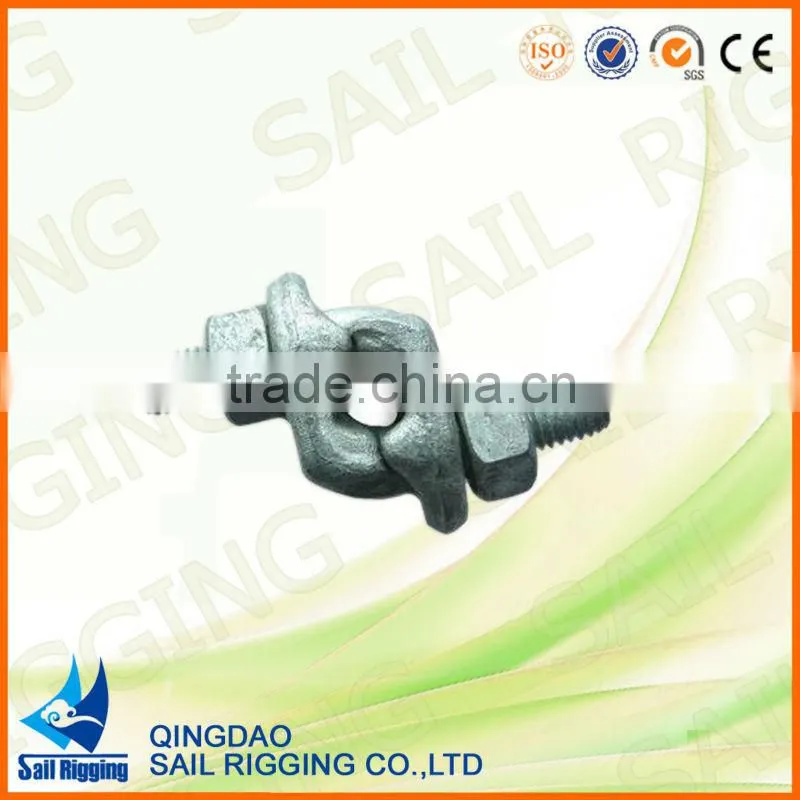 high quality hot galvanizing duplex wire rope clip