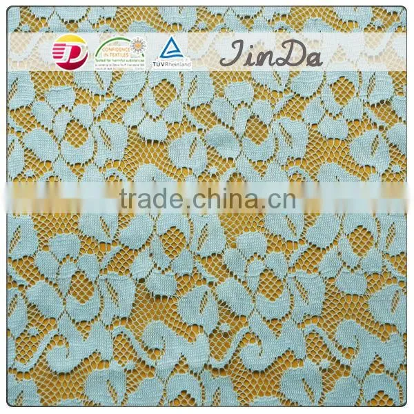 New fashion high quality cheap 100% polyester lace fabric in rolls of good material