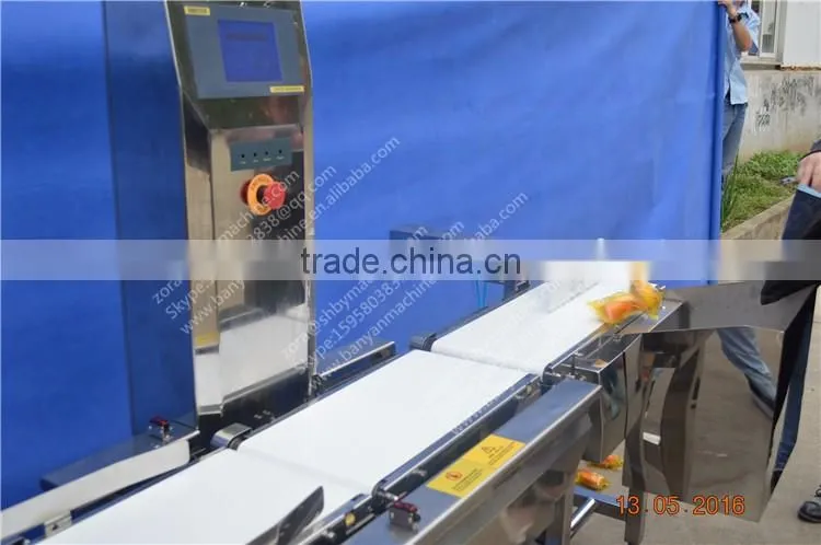 BY-XBC Full automatic metal Weight detector for food, weighting machine