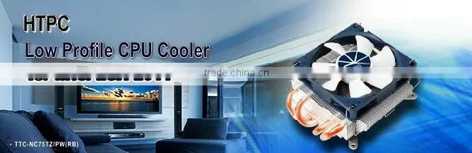 Low profile intel LGA 2011 PWM heat pipe 1U 2U 130W cpu cooler