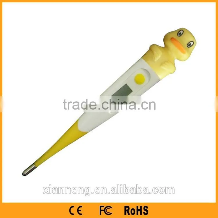Portable Catoon Low price digital baby thermometer with fever line indicator for kids