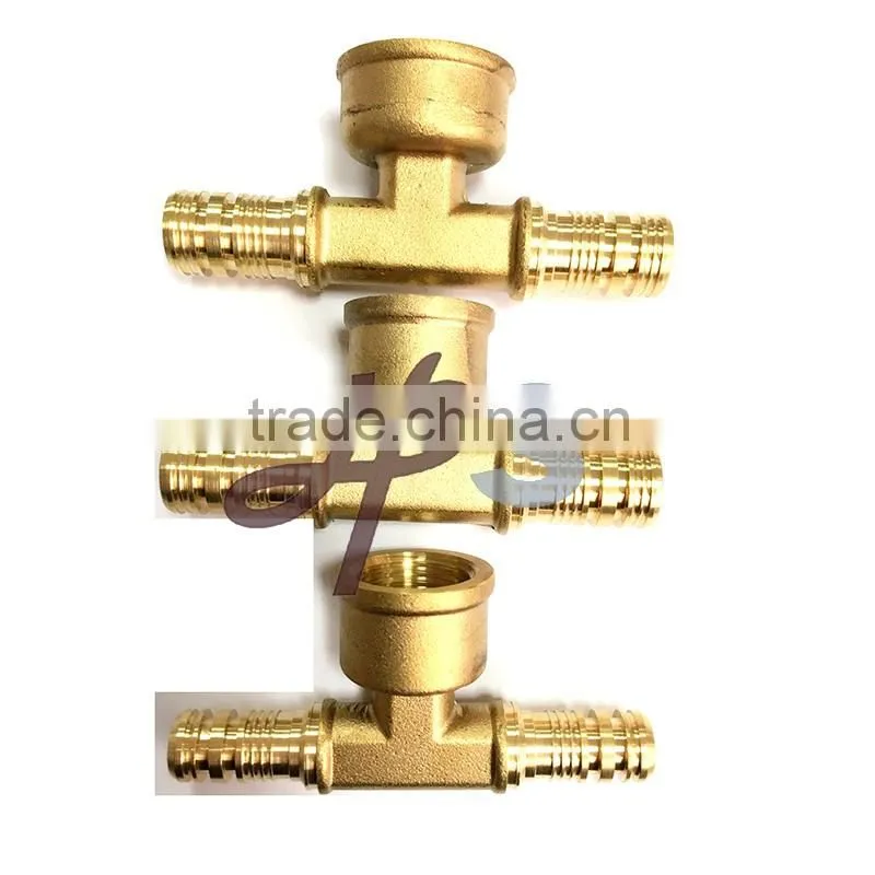 brass pex female tee