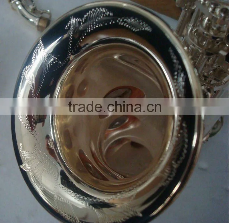 High grade soprano saxophone, silver plated