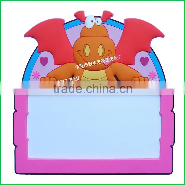 2015 new design of plastic magnet photo frame