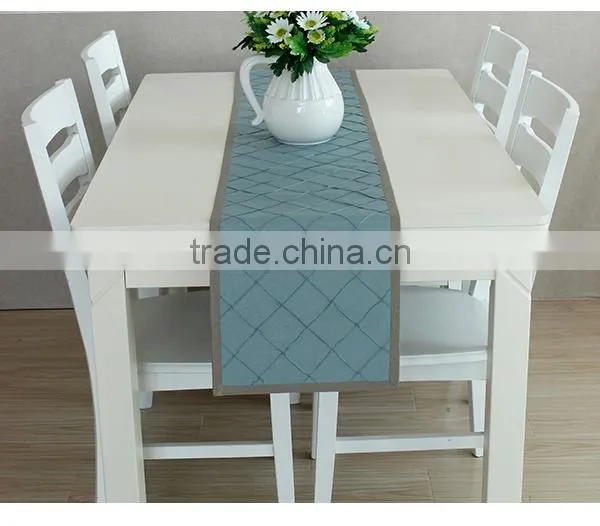 Slub Cotton Handmade Table Runner pleated dupioni table runners