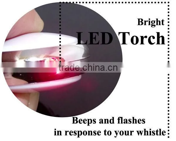 Blister Packing Promotional Electronic Switch LED Light Whistle Key Finder