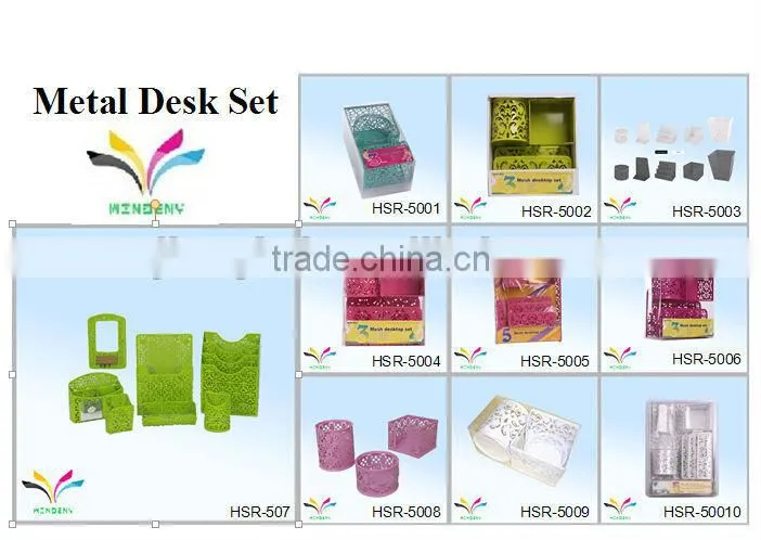 Office desktop display files magazines black metal stationery box