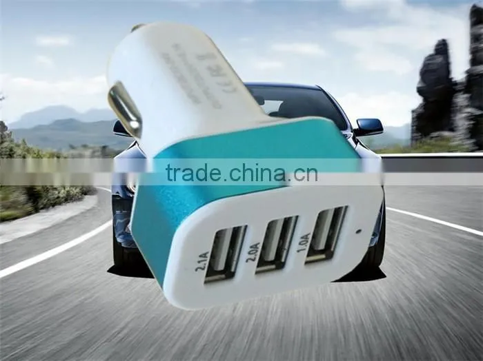 High quality 3 usb car charger for iphone car charger