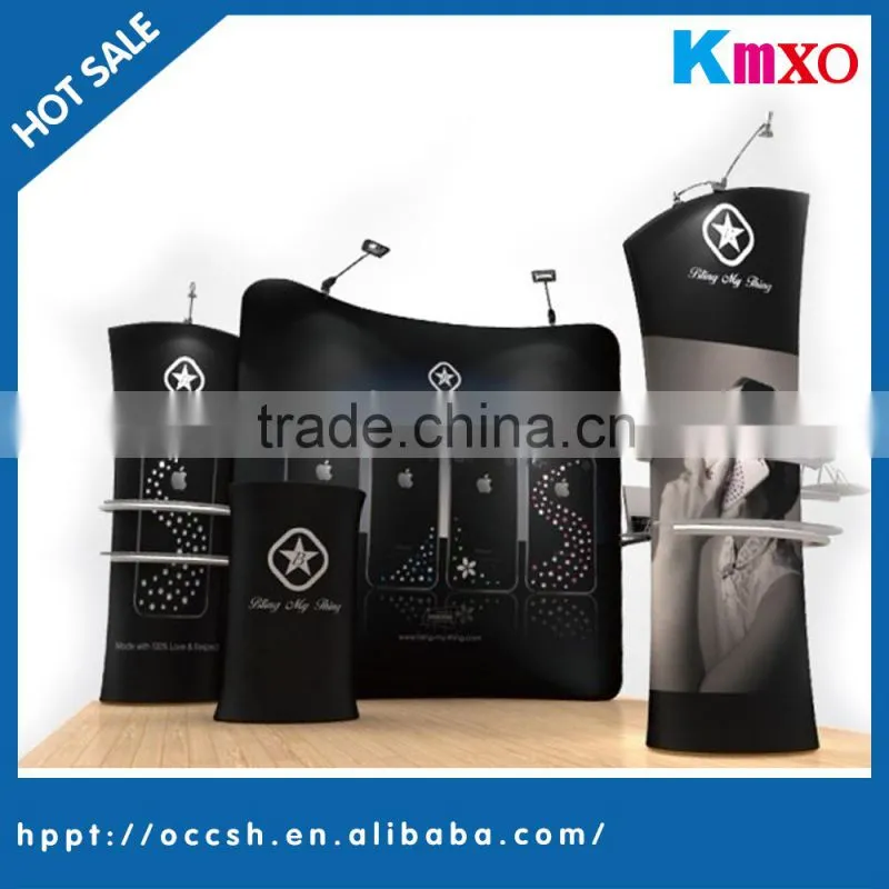 hot sale tension fabric banner stand/exhibition booth banner stand