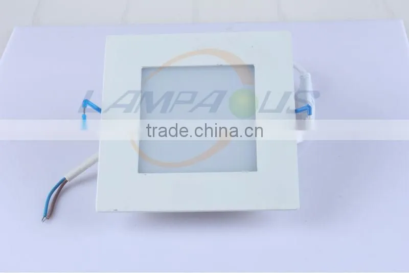 chinese imports wholesale warm white led ceiling light, 6w dimmable square led panel light 220v 3w~18w