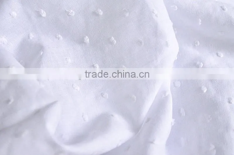 wholesale swiss dot cotton voile combed fabric