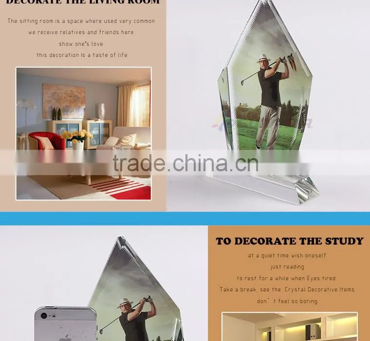 Sunmeta directly sublimation decoration photo crystal, sublimation coated crystal BSJ-10A
