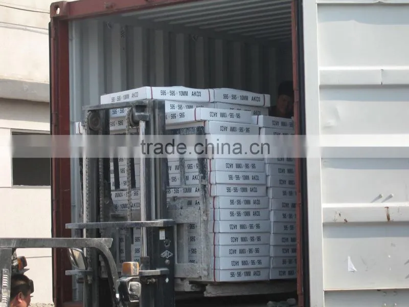 china pvc gypsum ceiling with aluminum foil