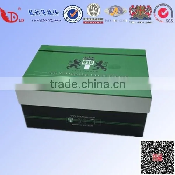 Full printing custom cardboard shoe box for sale and packaging
