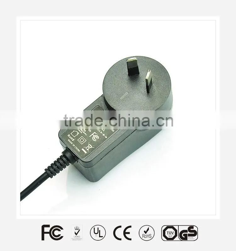Power adapter with EU/UK/JP/US plug