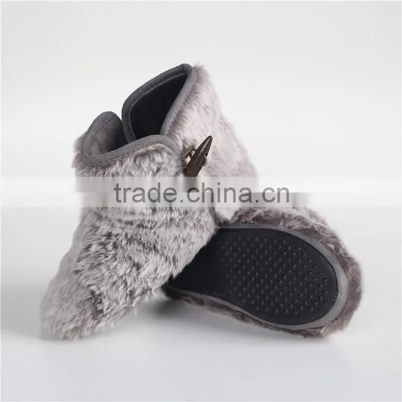 Ladies plush slipper boot