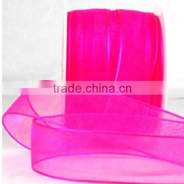 Christmas Theme Organza Decorate Ribbon