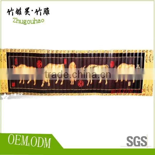 Custom wall scrolls / Chinese style bamboo wall scrolls / bamboo slip scrolls