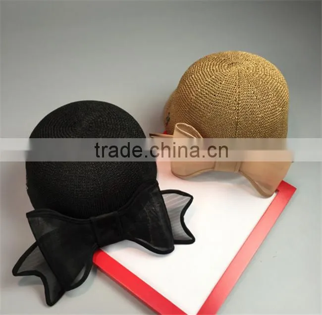 Natural raffia crochet summer straw hat,Straw sun hat