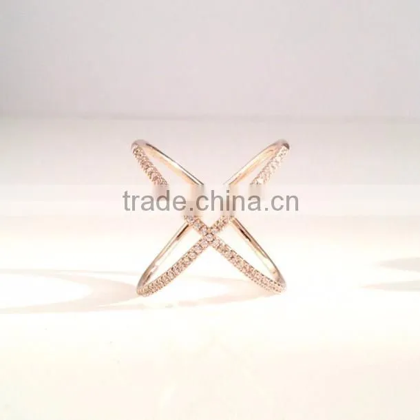 latest gold finger ring designs pave diamond ring 925 sterling silver