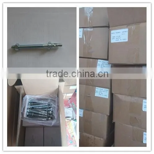 Hebei Saite Fasteners, Factory price.Wedge anchor, Drop in anchor, Sleeve anchor, Eye and Hook anchor. M24x220