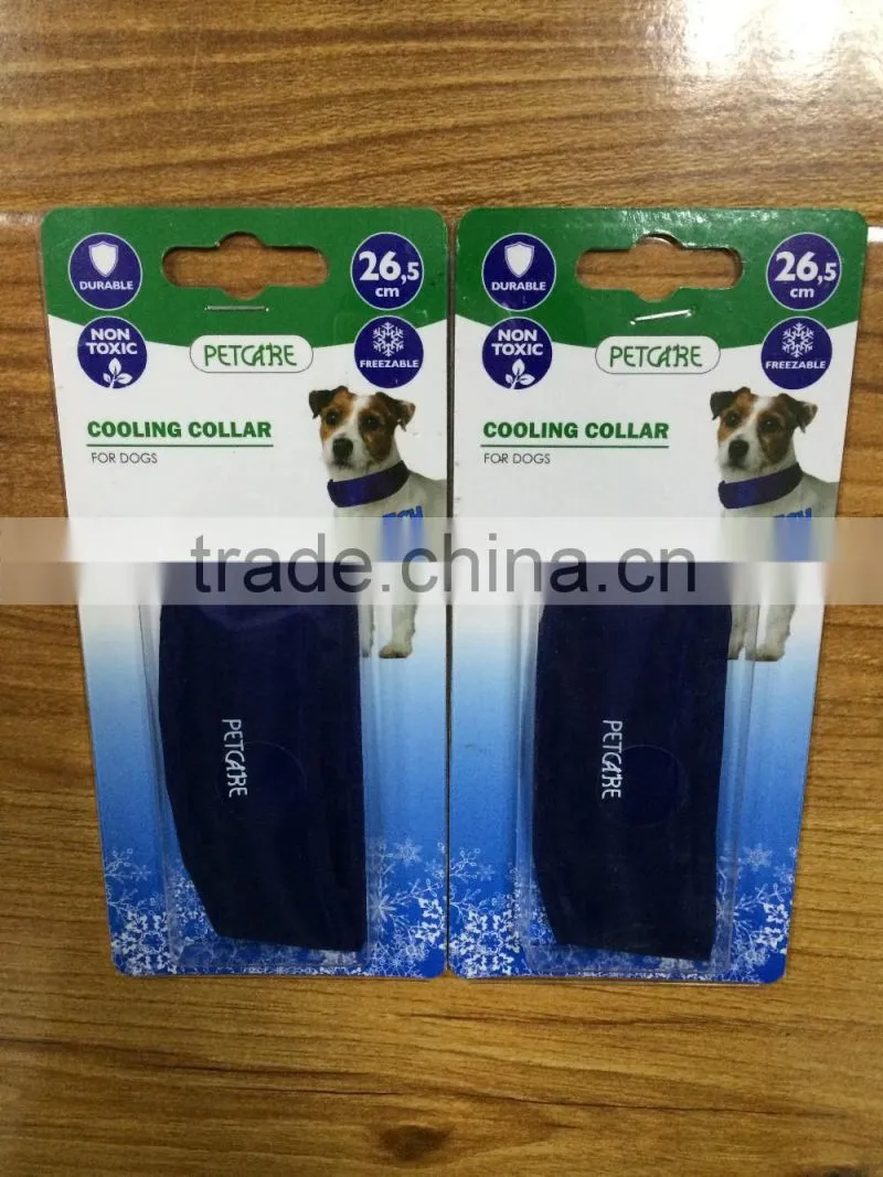 S/M/L size pet dog gel cooler collar