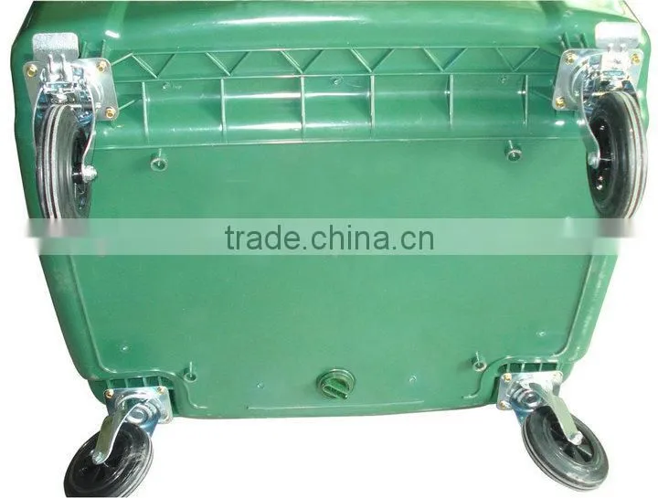 industrial large hdpe 1100l wheelie bin with wheels