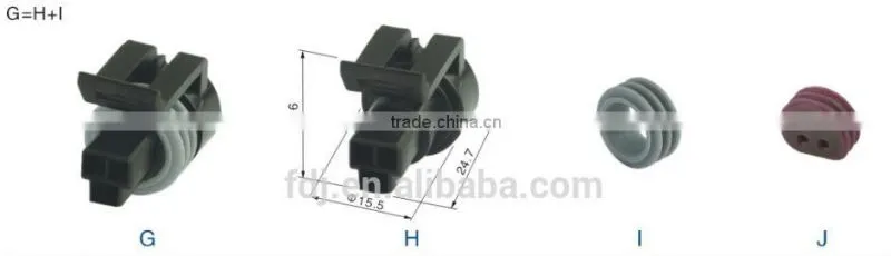 Auto 3 Pin Electrical Auto Waterproof Cable Wire Connectors