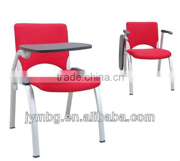 red facbric School chair with writing pad,China