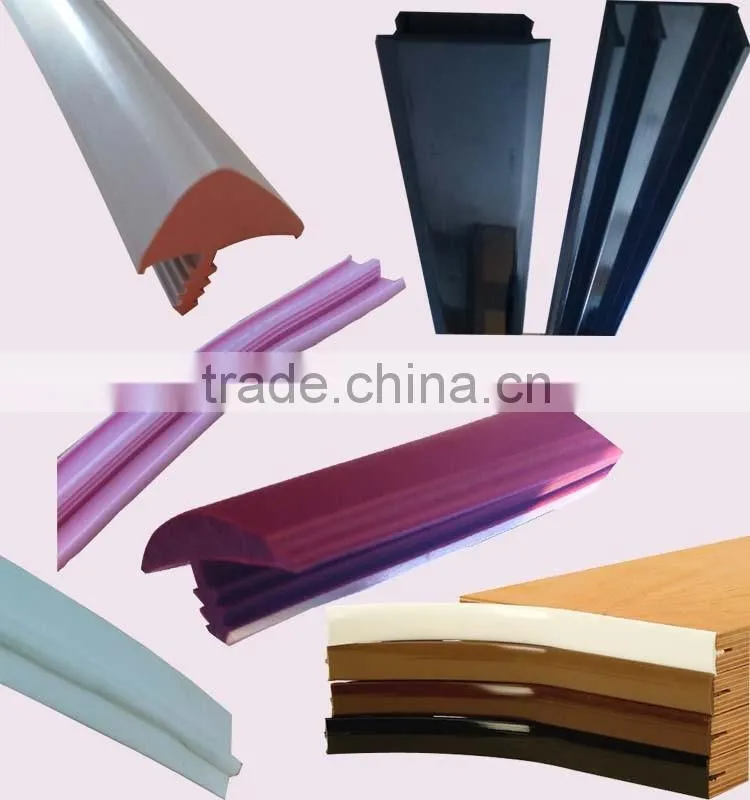 U shape pvc edgebanding for office, kitchen table