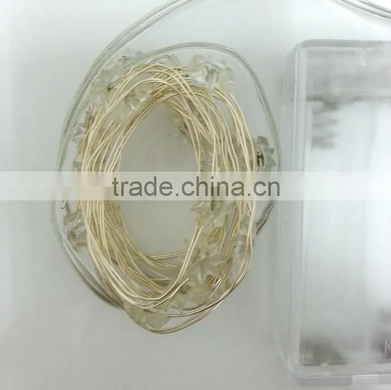 Latest Octagonal Flower LED Silver Color Copper wire string lights Fairy Lights for Christmas Holiday Lighting