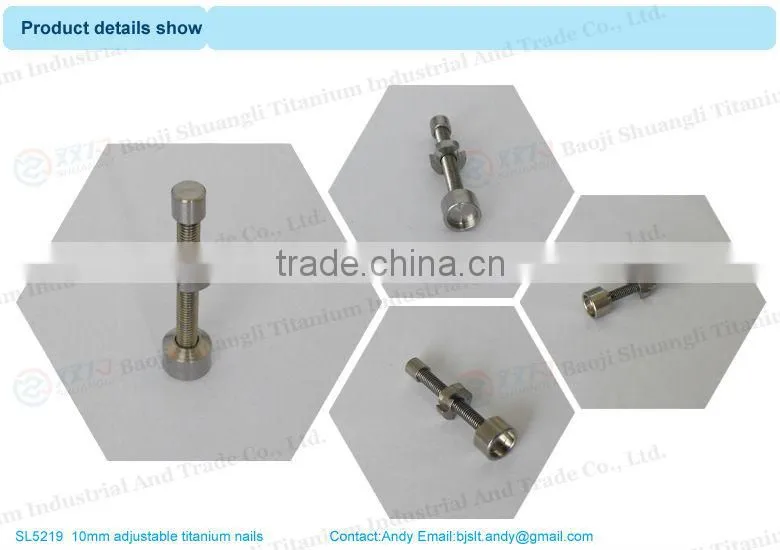 titanium nail 10mm adjustable
