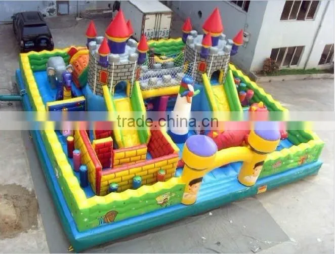 inflatable spongebob theme amusement park game for kids