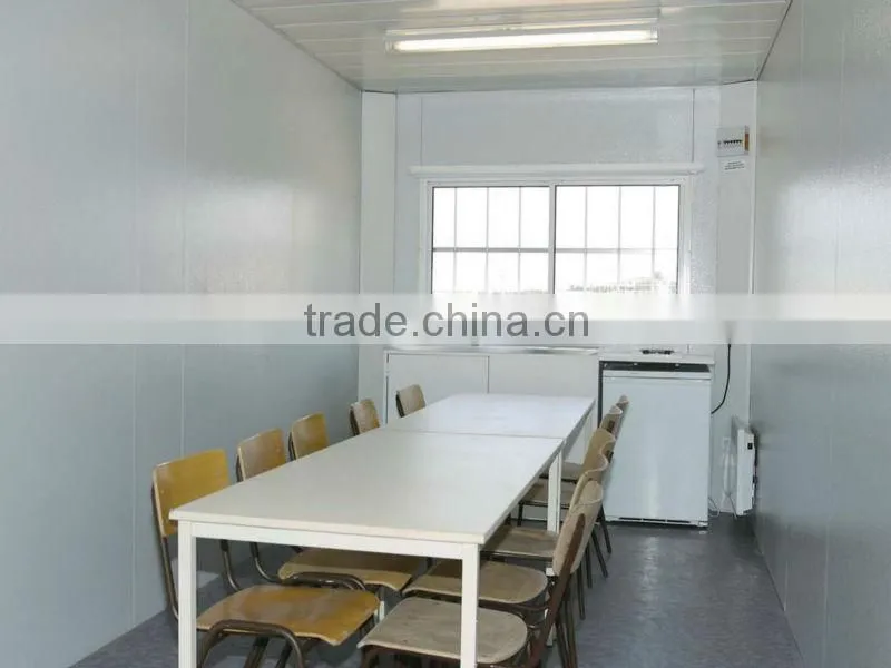sandwich panel prefabricated movable container house with B.V.&ISO certificate for office/shop/living
