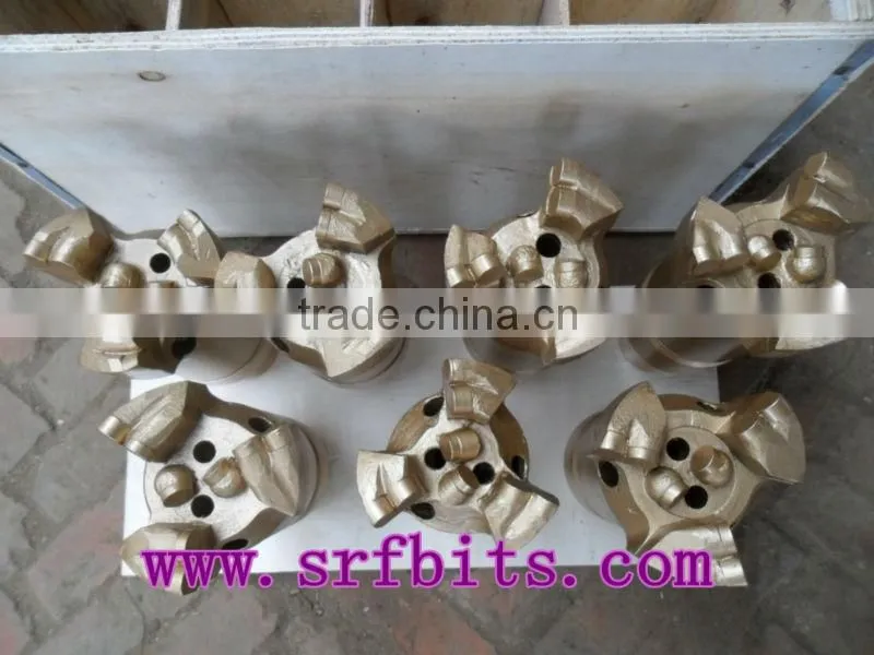 High quality 3 wing step drag bit /PDC drag bit